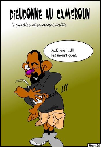 L'inventeur de la fameuse quenelle croqu&eacute; par les internautes camerounais (c) Thierry Ngongang